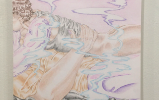 Vani Aguilar, Atrapado en un Sueño, 2021, Colored pencil on paper, 17" x 14"