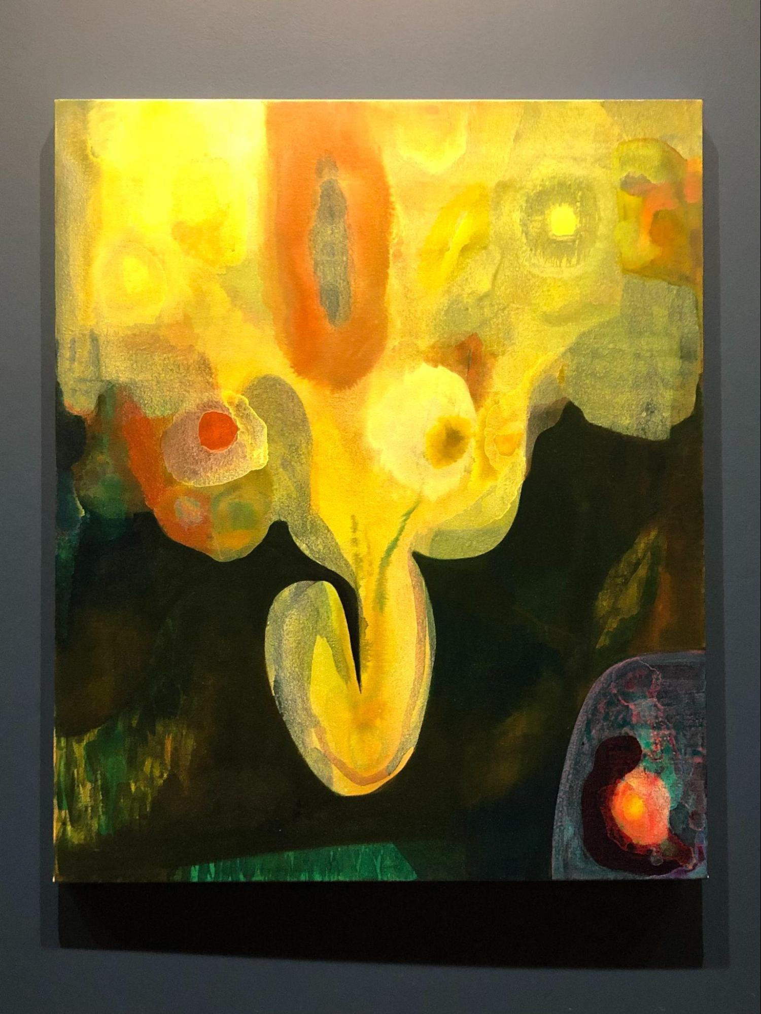 Blonde Grove, Acrylic on canvas, 36” x 30”, 2021