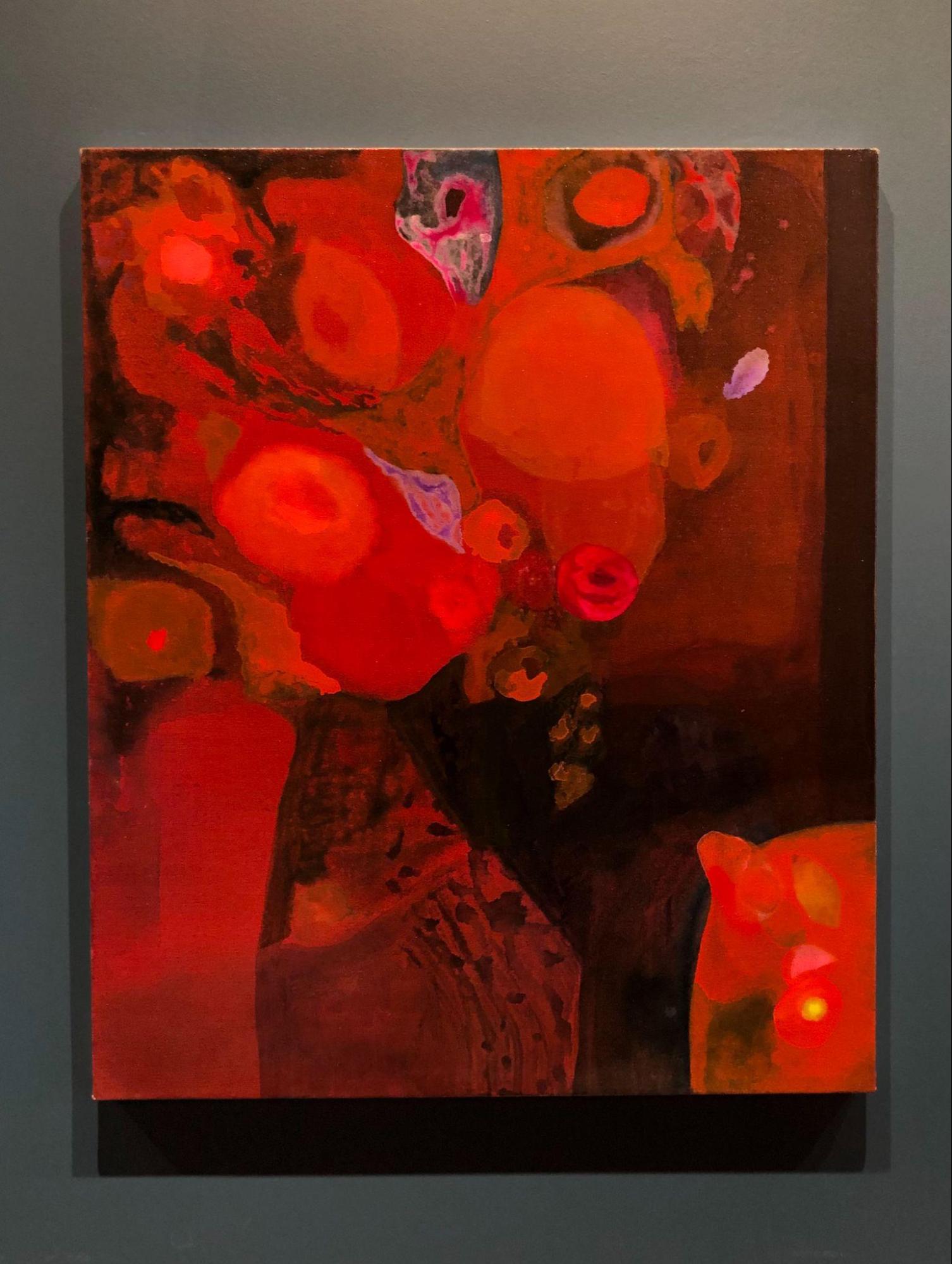 Spirito Rosso, Acrylic on canvas, 36” x 30”, 2021