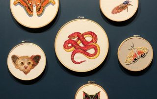 Sea of Doom, Various works, 2019-2021, embroidery, dimensions variable