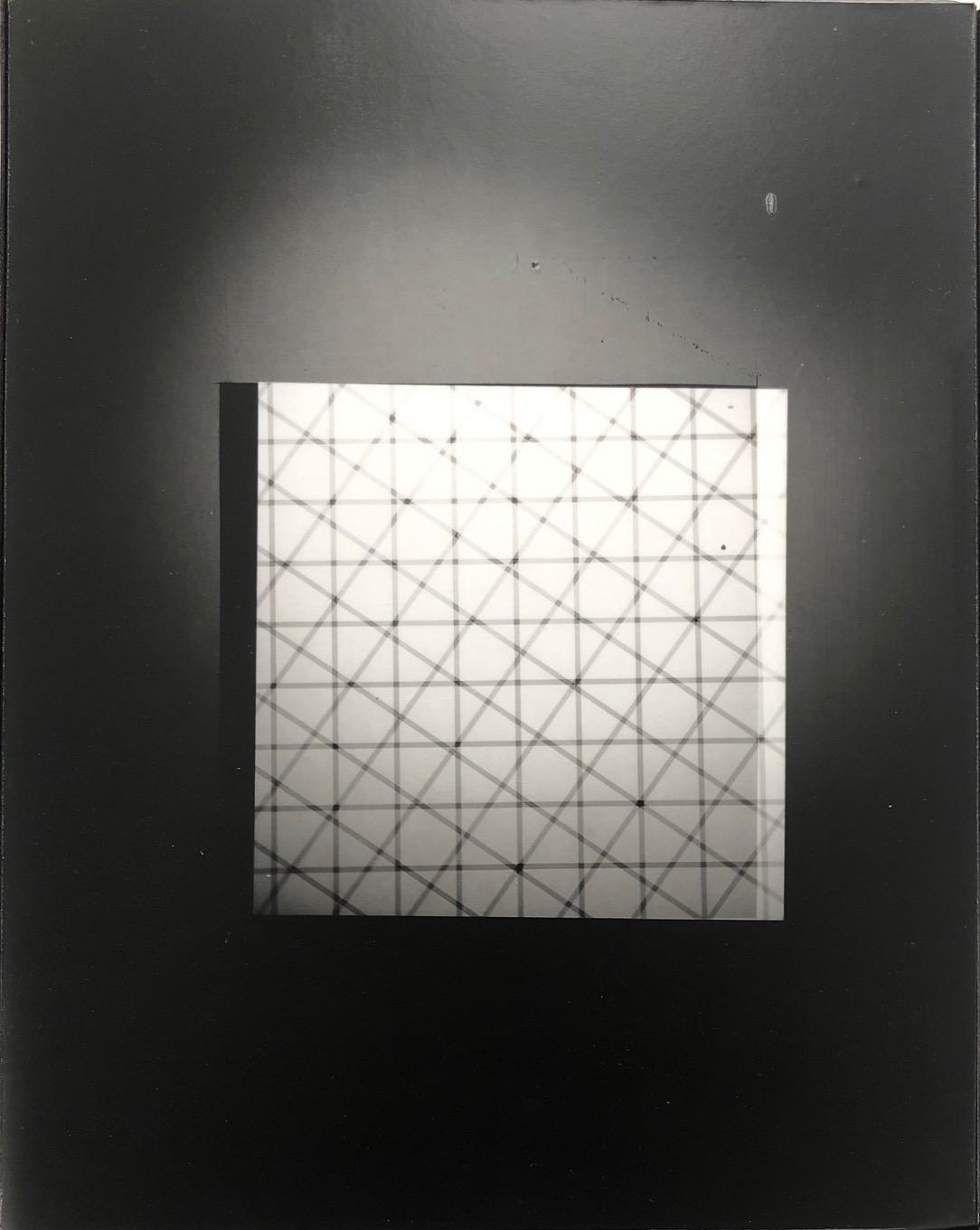 Juan Fernandez, Window (Negative), 2021, Laminated silver gelatin print mounted on masonite, 14” x 11” x 1”