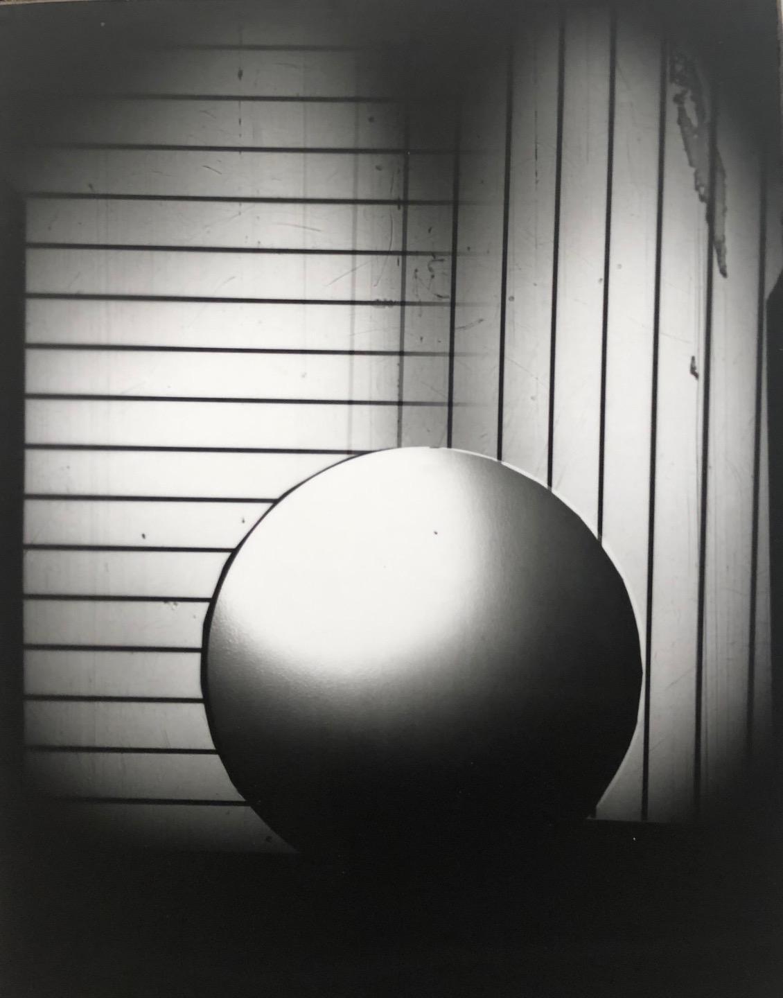 Juan Fernandez, Sphere 1 (Positive), 2022, Laminated silver gelatin print mounted on masonite 14” x 11” x 1”