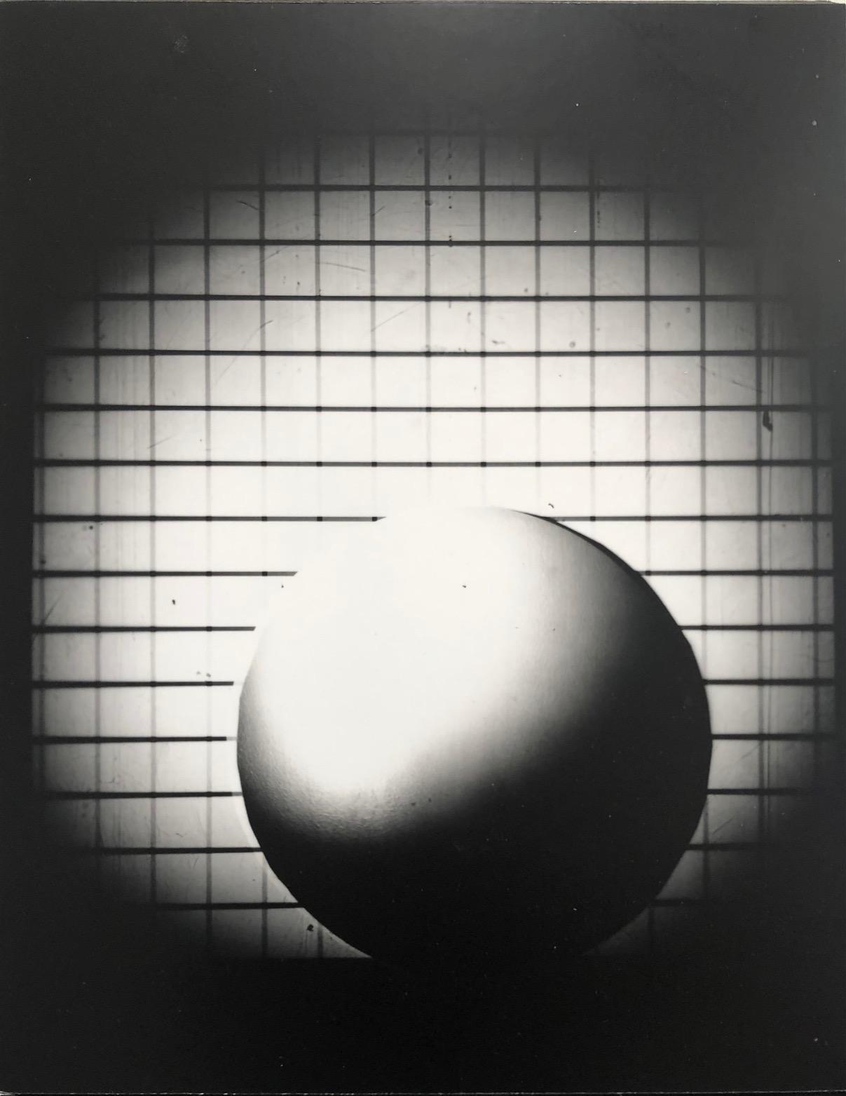 Juan Fernandez, Sphere 3 (Positive), 2022, Laminated silver gelatin print mounted on masonite, 14” x 11” x 1”