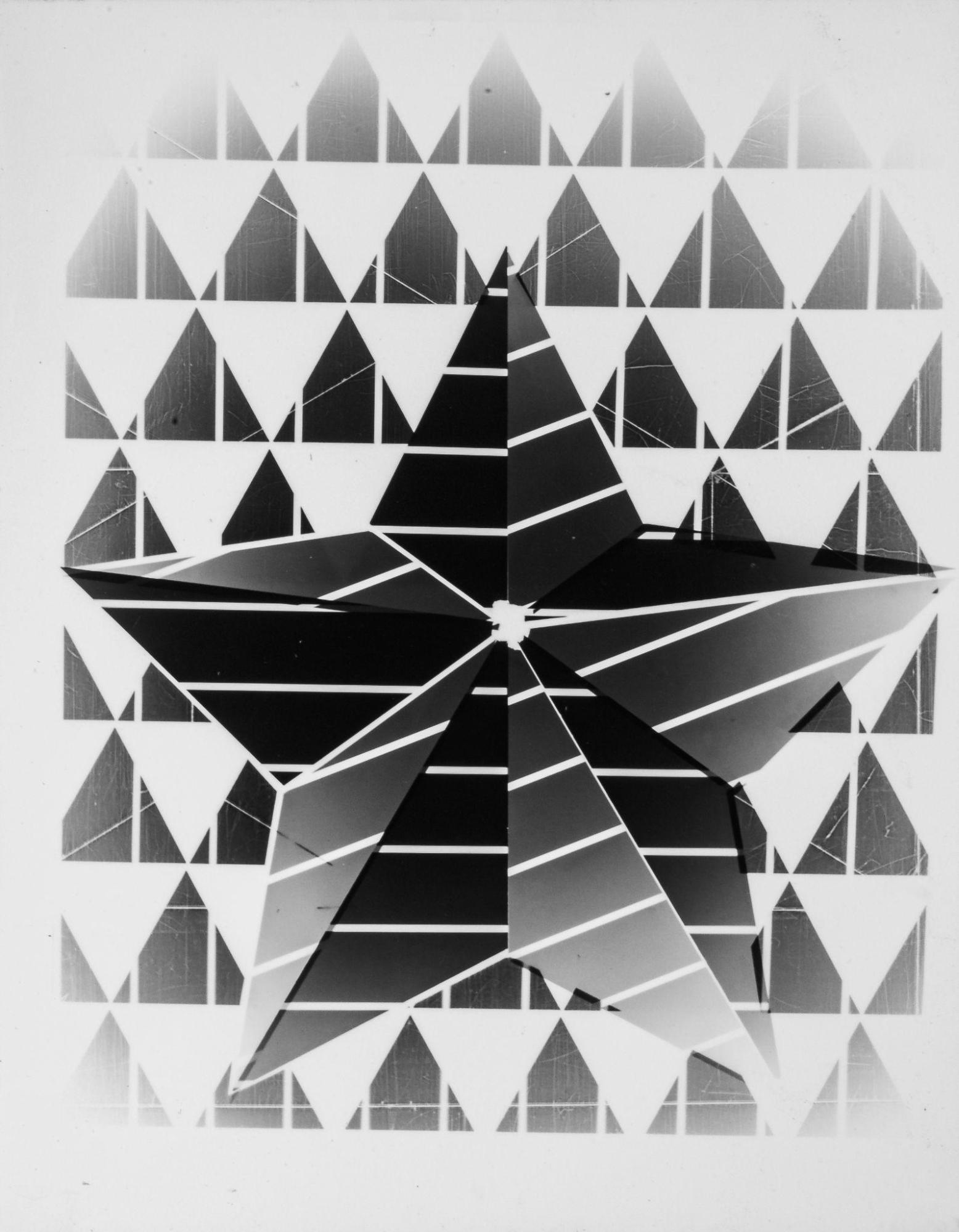 Juan Fernandez, Bandera (Negative), 2021 Laminated silver gelatin print mounted on masonite, 14” x 11” x 1”